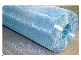 blue galvanized window screen